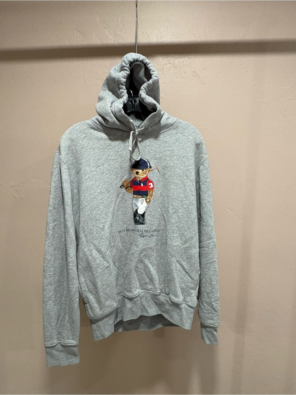 #4 Size M Polo Ralph Lauren Men's Polo Bear Fleece Hoodie 

Good condition